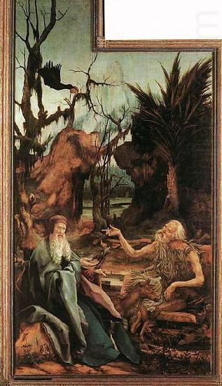 Sts Paul and Anthony in the Desert, Matthias Grunewald
